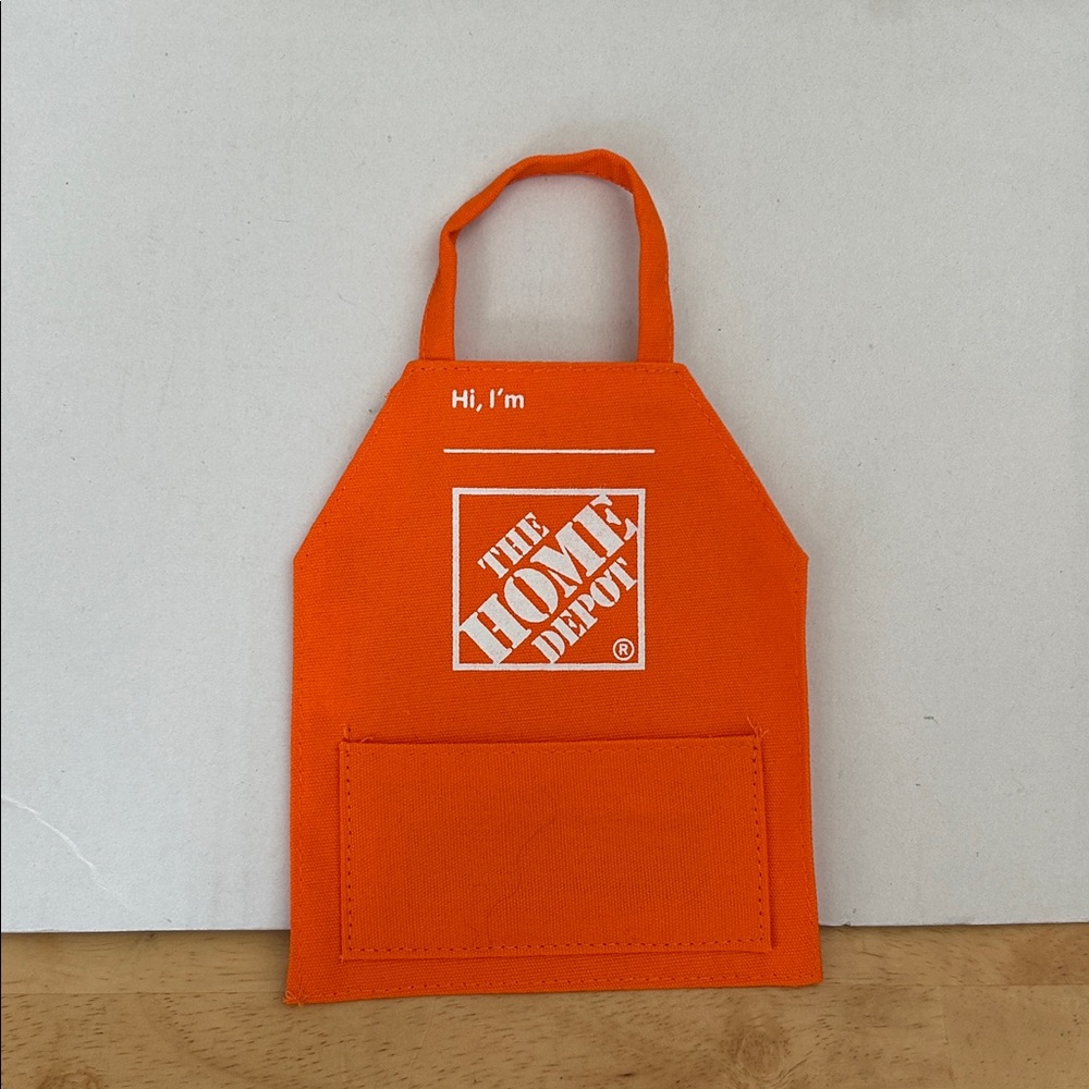 The Home Depot Orange MINI Apron - Gift Card Holder